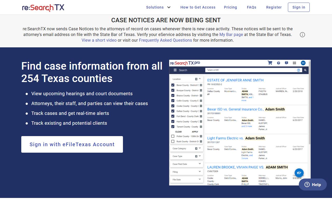 Red River County court records after arrest search on re:SearchTX